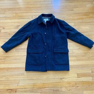 L.L. Bean Wool Pea Coat Medium Mens